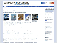 Tablet Screenshot of compositesolutions.ch